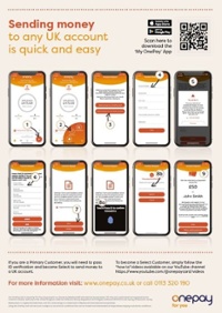 Poster for how to do a UK Money Transfer 
